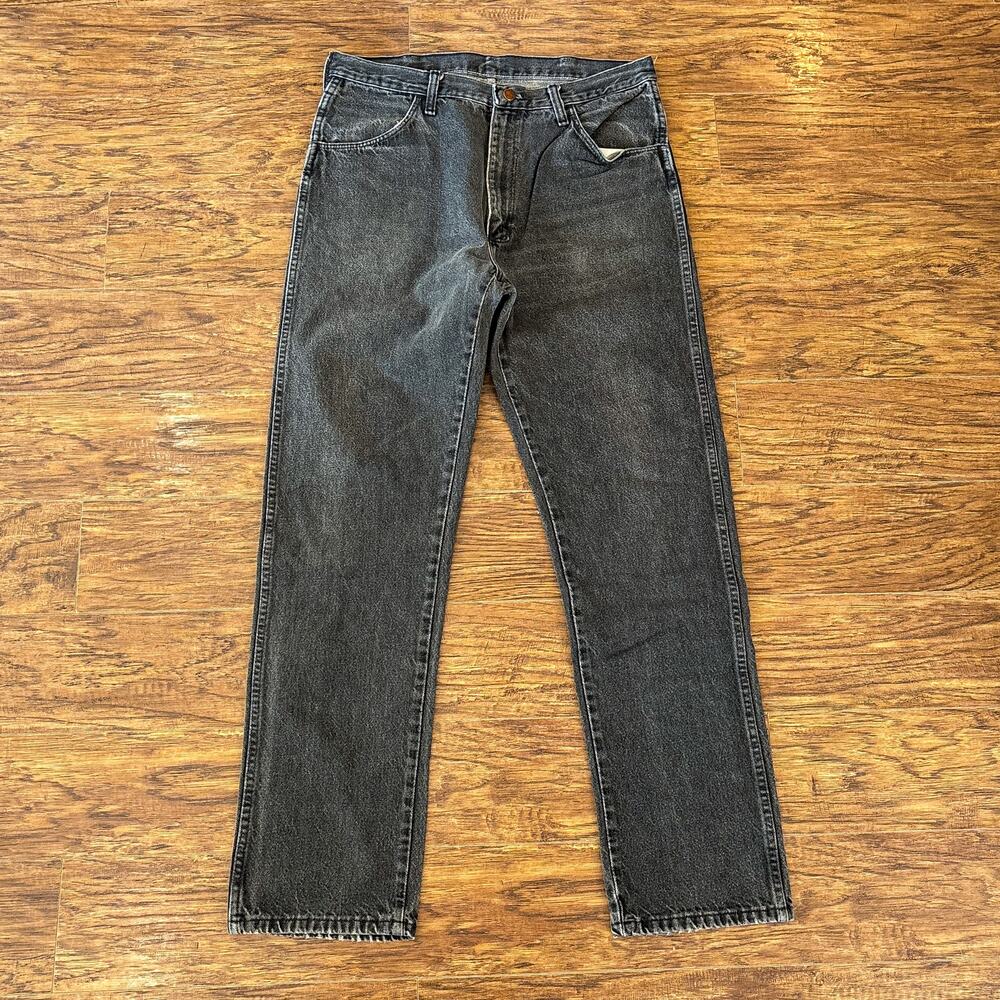 Vintage Rustler by Wrangler USA Black Faded Denim Jeans 36x34